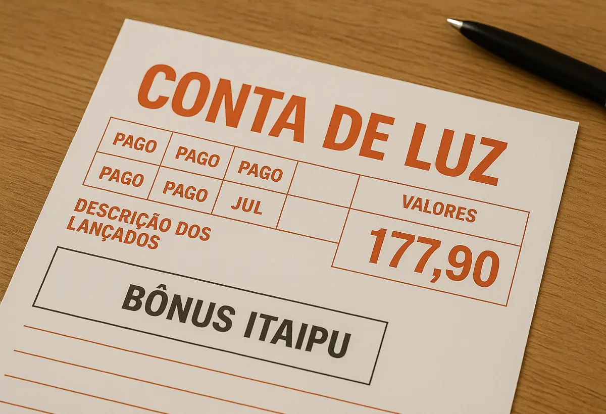 Bônus Itaipu em Agosto Contra a Bandeira Vermelha em 2025