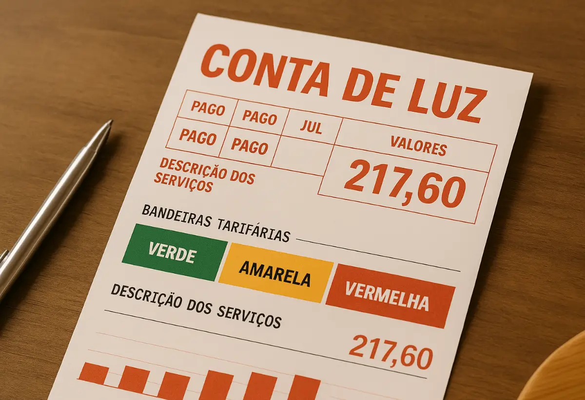 Conta de Luz em Agosto 2025: A Bandeira Vermelha Patamar 2?